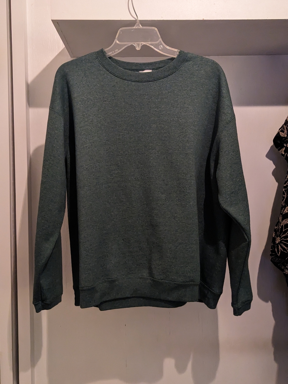 Hanes Forest Teal Crewneck Sweatshirt Loungecore Classic Comfy